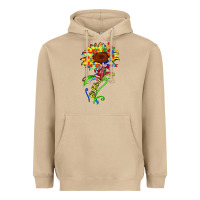 Mushroom be kind autism sunflower Heavyweight Hoodie - Zillion Design Studio