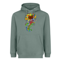 Sage be kind autism sunflower Heavyweight Hoodie - Zillion Design Studio