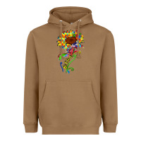 Toasted Coconut be kind autism sunflower Heavyweight Hoodie - Zillion Design Studio