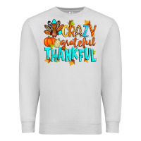Dove Grey crazy grateful thankful Premium Sweatshirt - Zillion Design Studio