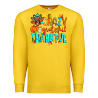 Lemon crazy grateful thankful Premium Sweatshirt - Zillion Design Studio