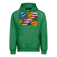 Emerald usa flag and sunflower serape leopard and cactus Urban Hoodie - Artiststas