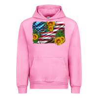 Fuchsia Pink usa flag and sunflower serape leopard and cactus Urban Hoodie - Artiststas