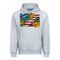Heather Grey usa flag and sunflower serape leopard and cactus Urban Hoodie - Artiststas