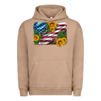 Pigment Burro usa flag and sunflower serape leopard and cactus Urban Hoodie - Artiststas