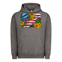 Usa Flag And Sunflower Serape Leopard And Cactus Urban Hoodie | Teevron