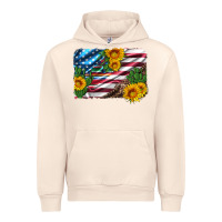 Sandshell usa flag and sunflower serape leopard and cactus Urban Hoodie - Artiststas
