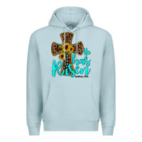 Blue Mist he has risen Premium Hoodie - JahusDesignShop