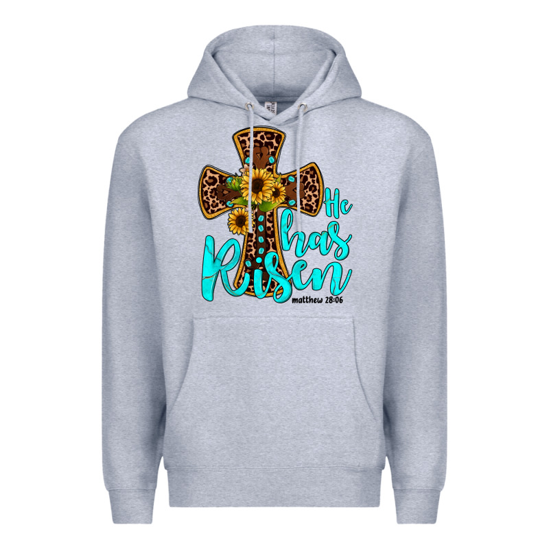 He Has Risen Premium Hoodie by JahusDesignShop | Teevron