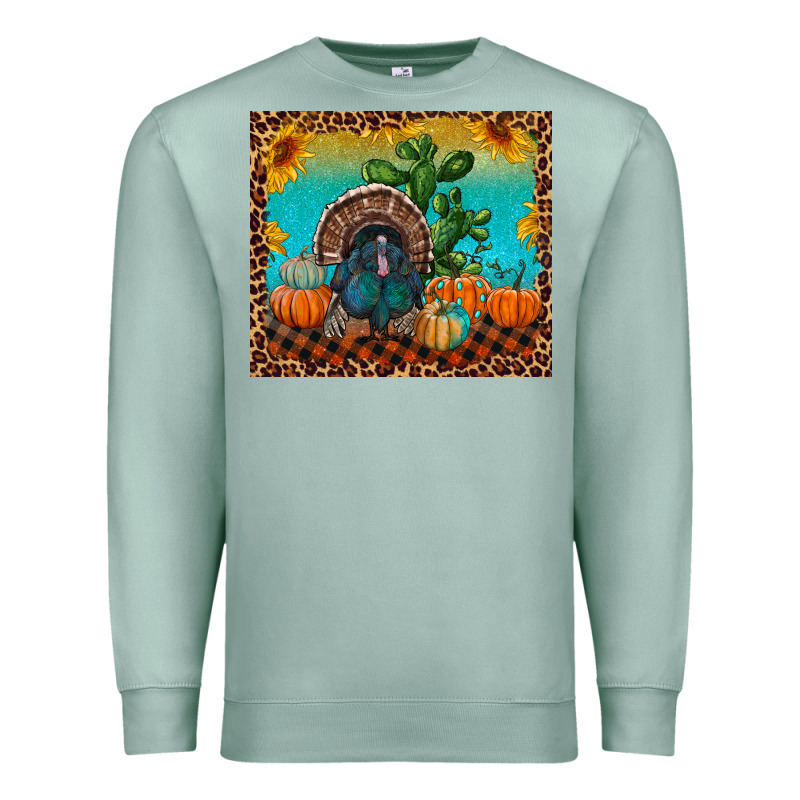 Turkey And Pumpkins Premium Sweatshirt by RanaPortraitStore | Teevron