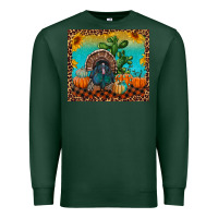 Sports Green turkey and pumpkins Premium Sweatshirt - RanaPortraitStore