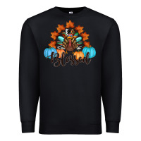 Black thanksgiving turkey pumpkin blessed Premium Sweatshirt - RanaPortraitStore