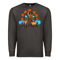 Smoke thanksgiving turkey pumpkin blessed Premium Sweatshirt - RanaPortraitStore