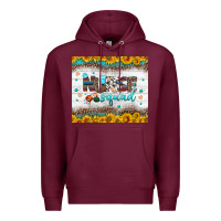 Burgundy nurse squad tumbler Premium Hoodie - BundleAndBundleShop