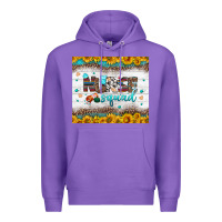 Purple nurse squad tumbler Premium Hoodie - BundleAndBundleShop