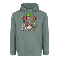 Sage Hip Hop Bunny Heavyweight Hoodie - RanaPortraitStore