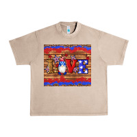 French Oak american flag gnomes love star leopard glitter Urban Heavy Tee - Artiststas