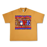 Peanut Butter american flag gnomes love star leopard glitter Urban Heavy Tee - Artiststas