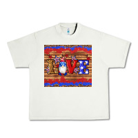 Pistachio american flag gnomes love star leopard glitter Urban Heavy Tee - Artiststas