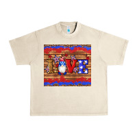 Sandshell american flag gnomes love star leopard glitter Urban Heavy Tee - Artiststas