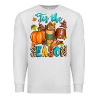Oatmeal Heather 'tis the season american  football Premium Sweatshirt - Zillion Design Studio