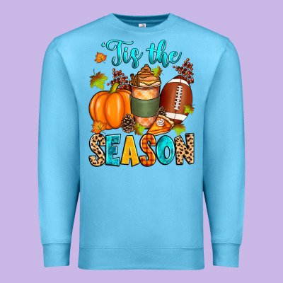 'tis The Season American  Football Premium Sweatshirt Designed By Zillion Design Studio