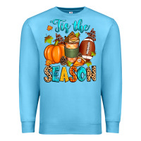 Ocean Blue 'tis the season american  football Premium Sweatshirt - Zillion Design Studio