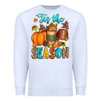 White 'tis the season american  football Premium Sweatshirt - Zillion Design Studio