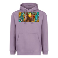 Lavender horse and desert with sunflowers gemstone Heavyweight Hoodie - RanaPortraitStore