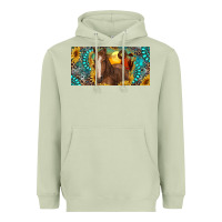 Matcha horse and desert with sunflowers gemstone Heavyweight Hoodie - RanaPortraitStore
