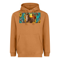 Meerkat horse and desert with sunflowers gemstone Heavyweight Hoodie - RanaPortraitStore
