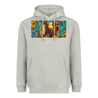 Moon Dust horse and desert with sunflowers gemstone Heavyweight Hoodie - RanaPortraitStore