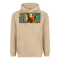 Mushroom horse and desert with sunflowers gemstone Heavyweight Hoodie - RanaPortraitStore