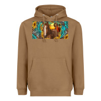Toasted Coconut horse and desert with sunflowers gemstone Heavyweight Hoodie - RanaPortraitStore