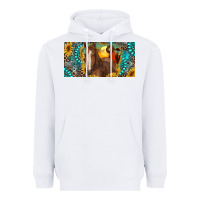 White horse and desert with sunflowers gemstone Heavyweight Hoodie - RanaPortraitStore