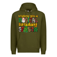 Army Green wishing you a magical season Premium Hoodie - AdoDesignShop