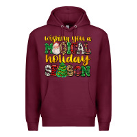 Burgundy wishing you a magical season Premium Hoodie - AdoDesignShop