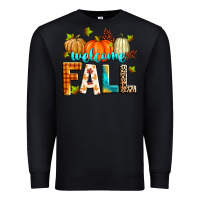 Black welcome fall Premium Sweatshirt - Zillion Design Studio