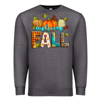 Charcoal Heather welcome fall Premium Sweatshirt - Zillion Design Studio
