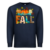 Navy welcome fall Premium Sweatshirt - Zillion Design Studio