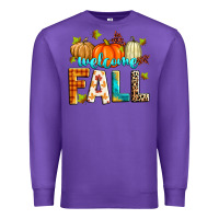 Purple welcome fall Premium Sweatshirt - Zillion Design Studio