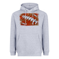 Heather Grey American football background Heavyweight Hoodie - texasbilliewilder