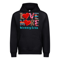 Black love more worry less Urban Hoodie - AdoDesignShop