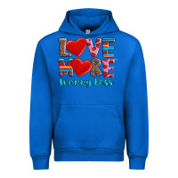 Cobalt love more worry less Urban Hoodie - AdoDesignShop