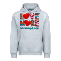 Heather Grey love more worry less Urban Hoodie - AdoDesignShop
