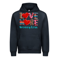 Navy love more worry less Urban Hoodie - AdoDesignShop