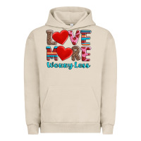 Pigment French Oak love more worry less Urban Hoodie - AdoDesignShop