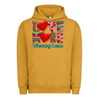 Pigment Peanut Butter love more worry less Urban Hoodie - AdoDesignShop