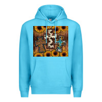 Ocean Blue cross tumbler Premium Hoodie - JahusDesignShop