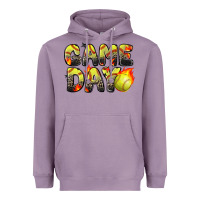 Lavender game day softball leopard Heavyweight Hoodie - Zillion Design Studio